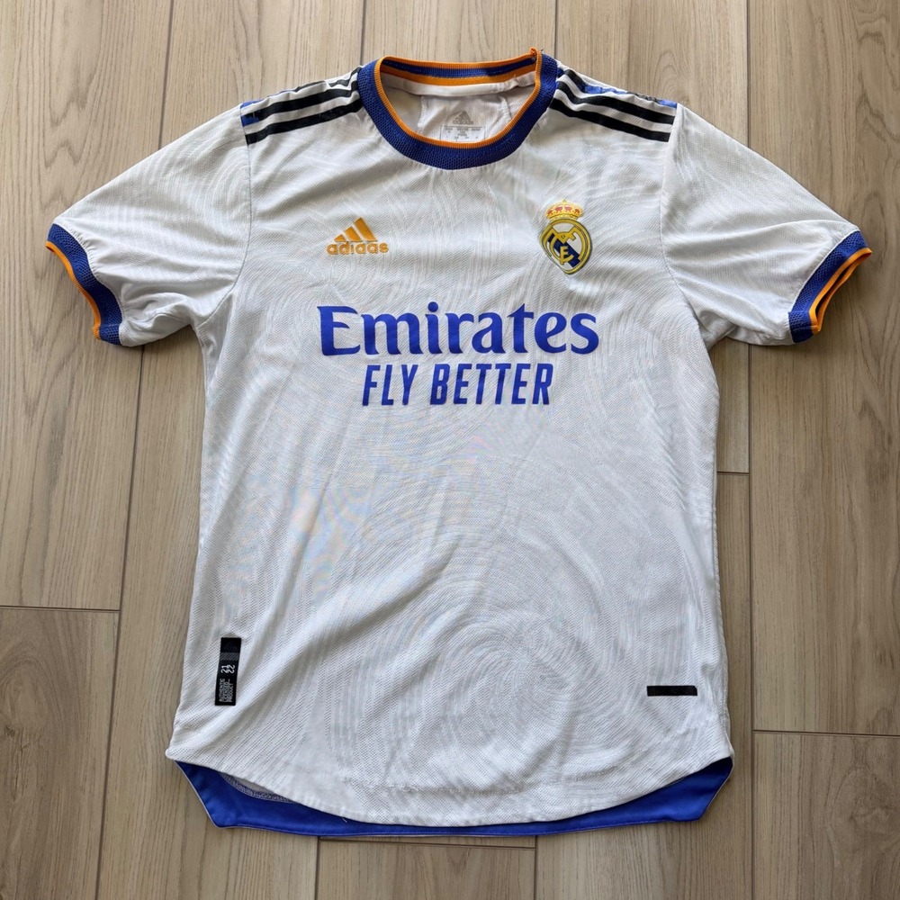 Adidas Real Madrid Jersey Mens L White 2021-22 Home Authentic Soccer Kit